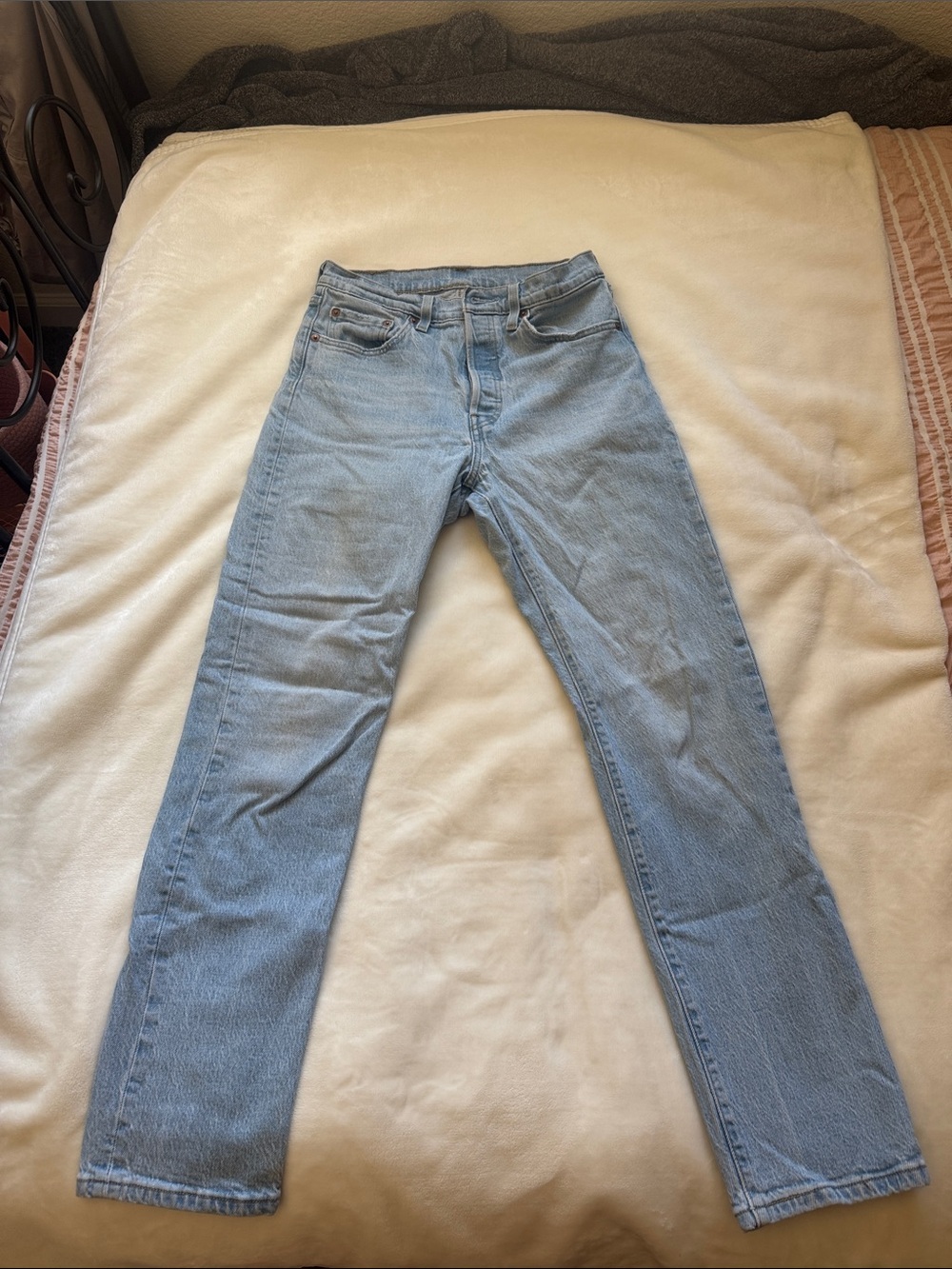 Levi's Light Blue Women's Straight-Leg Jeans 501